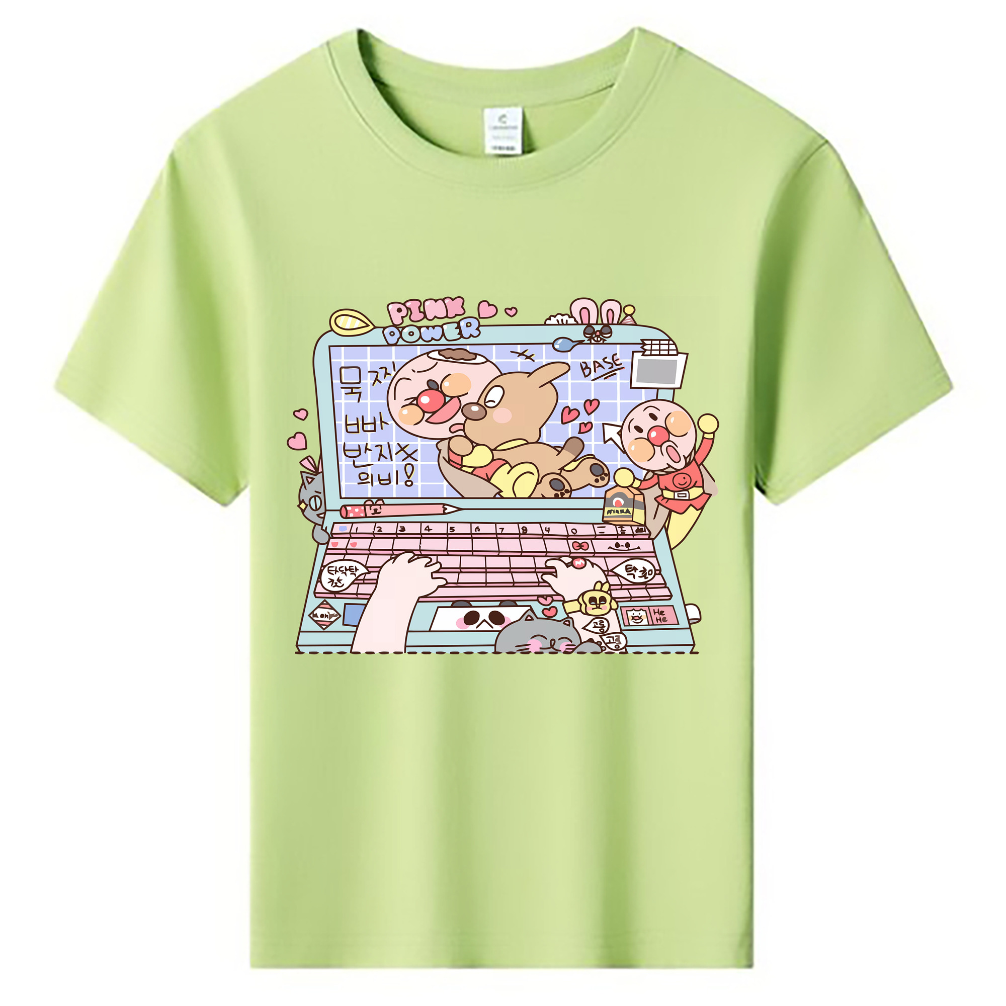 （画像用） アンパンマン Anpanman 綿100％キッズTシャツ（フロントプリント）
